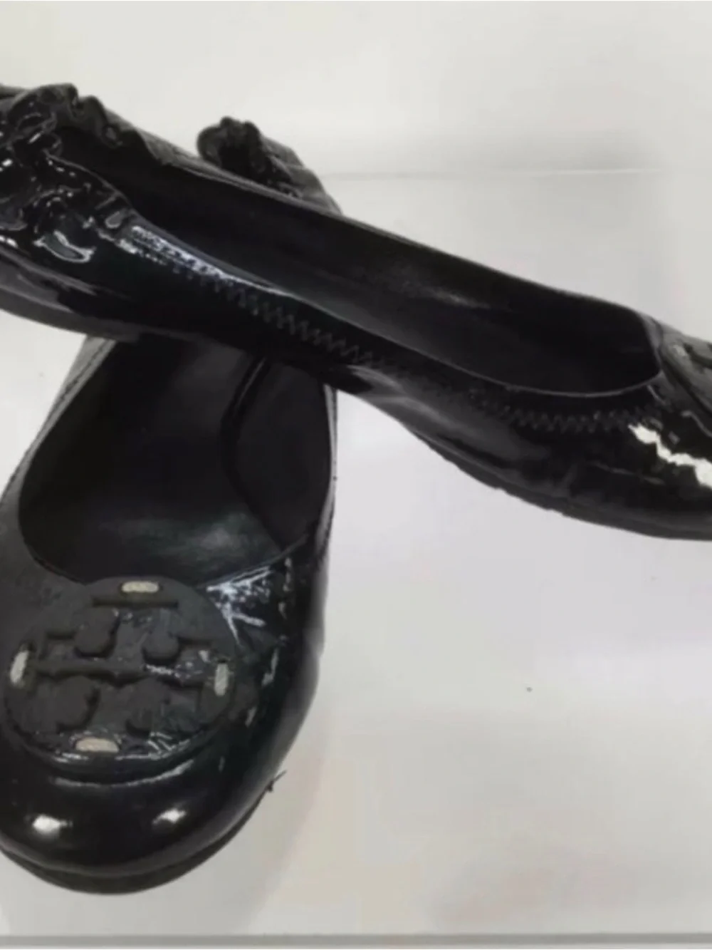 Black Patent Leather Women's Ballet Flats